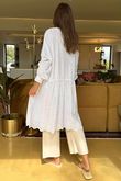 Made in Italy Rumours Broderie Smock Tunic White 